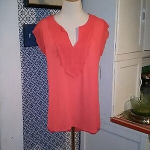 Heartsoul Tea Party shirt 👕 Hibiscus color medium